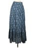 Zara 100% Polyester Paisley Blue Casual Skirt Size XS - photo 2