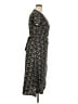 Ann Taylor LOFT 100% Polyester Floral Black Casual Dress Size 14 - photo 4