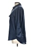 Pleione 100% Polyester Solid Blue Long Sleeve Blouse Size L - photo 5