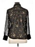 Zara Basic Stars Black Long Sleeve Blouse Size XL - photo 2