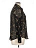 Zara Basic Stars Black Long Sleeve Blouse Size XL - photo 4