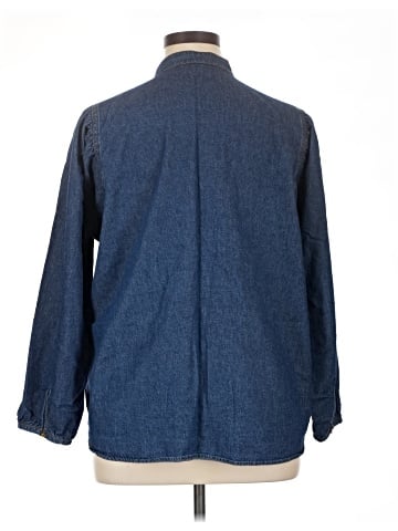 Anne Klein Long Sleeve Button-Down Shirt (view 2)