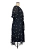 DKNY 100% Polyester Blue Casual Dress Size 14w - photo 4