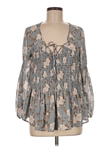 American Eagle Outfitters 3/4 Sleeve Blouse (view 1)