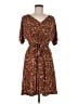 West Kei Paisley Brown Orange Casual Dress Size M (petite) - photo 1