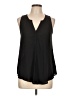 Lush 100% Polyester Black Sleeveless Blouse Size L - photo 1