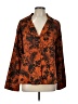 Future Collective 100% Polyester Tropical Orange Long Sleeve Blouse Size L - photo 1
