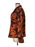 Future Collective 100% Polyester Tropical Orange Long Sleeve Blouse Size L - photo 5