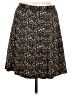 Tevrow+Chase 100% Silk Animal Print Black Silk Skirt Size 6 - photo 1