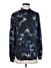 Equipment 100% Polyester Floral Blue Long Sleeve Blouse Size S - photo 1