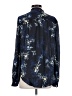 Equipment 100% Polyester Floral Blue Long Sleeve Blouse Size S - photo 2