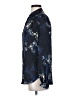 Equipment 100% Polyester Floral Blue Long Sleeve Blouse Size S - photo 5