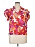 THML Floral Pink Short Sleeve Blouse Size XL - photo 1