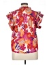 THML Floral Pink Short Sleeve Blouse Size XL - photo 2
