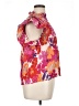 THML Floral Pink Short Sleeve Blouse Size XL - photo 4