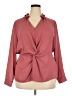Apt. 9 100% Polyester Burgundy Long Sleeve Blouse Size XXL - photo 1