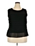 Avenue 100% Polyester Black Sleeveless Blouse Size 18 Plus - photo 1