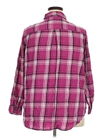 Faded Glory 3/4 Sleeve Button-Down Shirt (view 2)