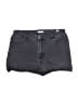 Dex Solid Gray Black Denim Shorts Size 30 waist - photo 1
