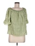 Max Studio 100% Cotton Green 3/4 Sleeve Blouse Size M - photo 1