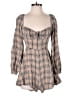 Patra Plaid Brown Romper Size 2 - photo 1