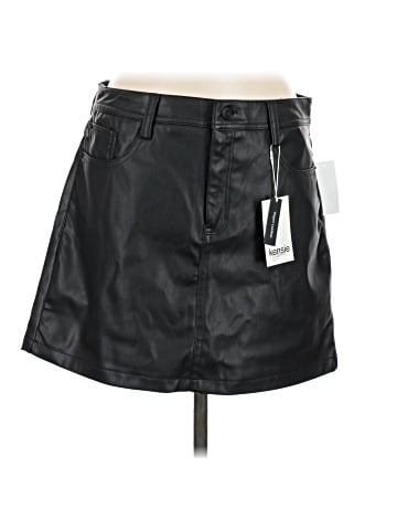 Kensie Faux Leather Skirt (view 1)