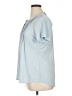 Notations Blue Short Sleeve Henley Size 1X - photo 5