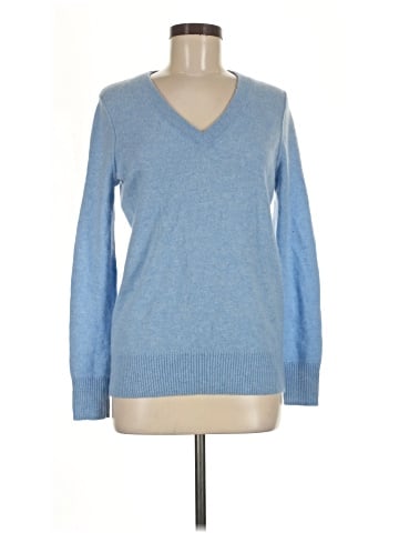 Aqua Cashmere Pullover Sweater (view 1)