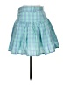 ASOS Checkered-gingham Blue Casual Skirt Size 2 - photo 1