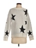 Aqua Stars Silver Pullover Sweater Size XS - photo 1