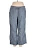 L.L.Bean 100% Linen Blue Linen Pants Size 18 - photo 1