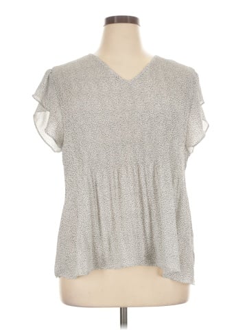 Adrianna Papell Short Sleeve Blouse (view 1)