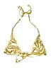 Unbranded Metallic Gold Swimsuit Top Size XL - photo 1