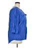 Beverly Drive Blue 3/4 Sleeve Button-Down Shirt Size 20 - photo 4