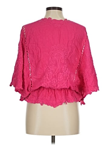 Solitaire 3/4 Sleeve Blouse (view 2)