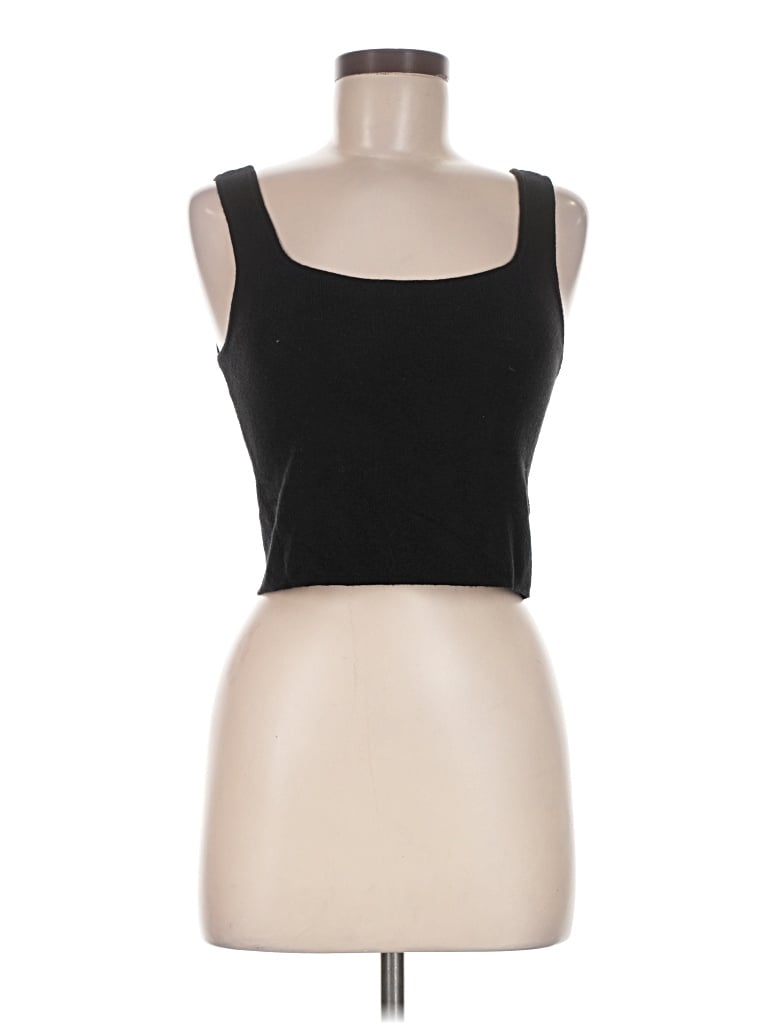 Pre-owned The Drop Tank Top Black Strapless Neckline Tops