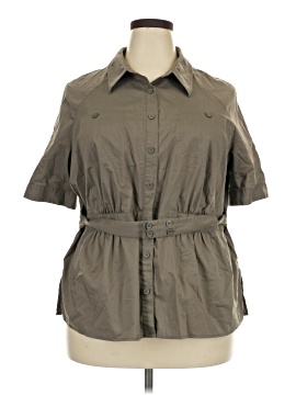 Worthington 3/4 Sleeve Button Down Shirt
