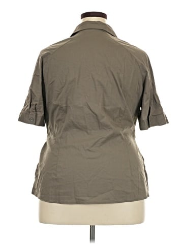Worthington 3/4 Sleeve Button-Down Shirt (view 2)
