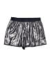 BCBGMAXAZRIA 100% Polyester Metallic Silver Black Shorts Size S - photo 1