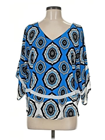 White House Black Market 3/4 Sleeve Blouse (view 1)