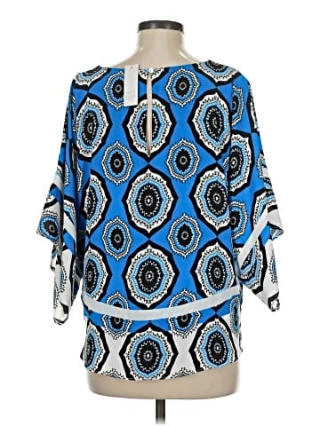 White House Black Market 3/4 Sleeve Blouse (view 2)