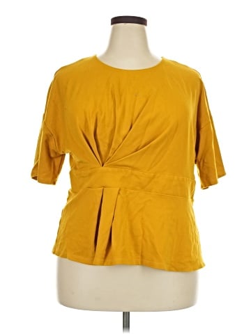 ELOQUII Short Sleeve Blouse (view 1)