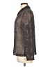 The Limited 100% Polyester Floral Gray Long Sleeve Blouse Size L - photo 5