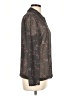 The Limited 100% Polyester Floral Gray Long Sleeve Blouse Size L - photo 4
