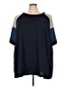 BLOOMCHIC Color Block Blue 3/4 Sleeve T-Shirt Size 28 - photo 1