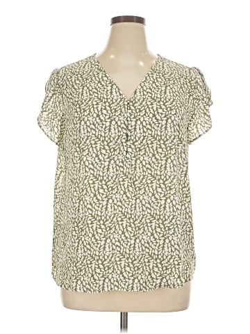 Ann Taylor LOFT Outlet Short Sleeve Blouse (view 1)