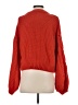 Lush 100% Acrylic Hearts Red Pullover Sweater Size S - photo 2