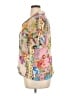 Johnny Was Floral Ivory Short Sleeve Blouse Size XL - photo 5