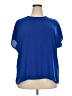Halogen 100% Polyester Blue Short Sleeve Blouse Size 2X - photo 1