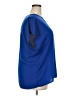 Halogen 100% Polyester Blue Short Sleeve Blouse Size 2X - photo 4